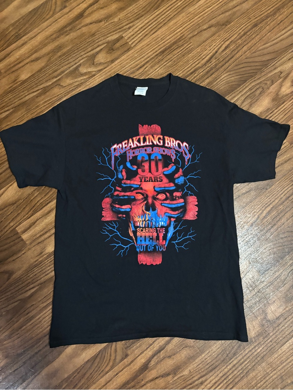 Freakling Bros 30Years of Horror Shows Tee * Large.